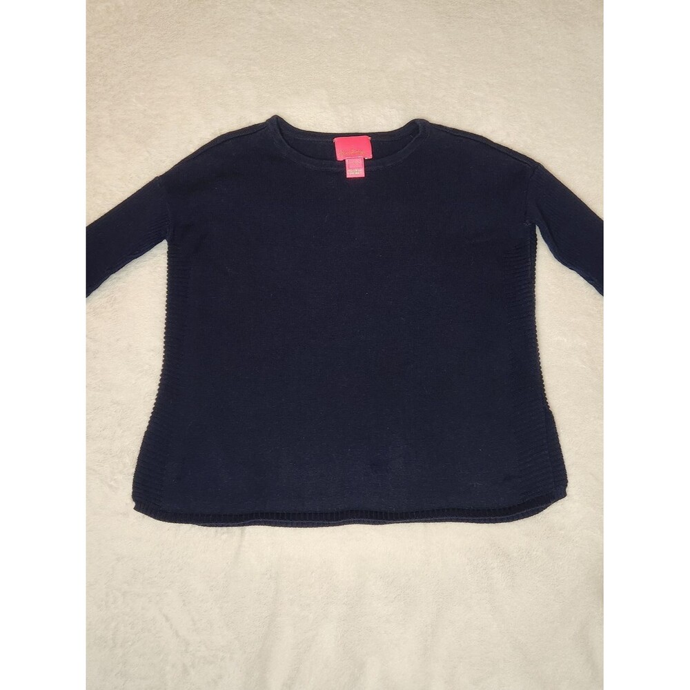 Lilly Pulitzer Navy Toddler Crewneck Sweater